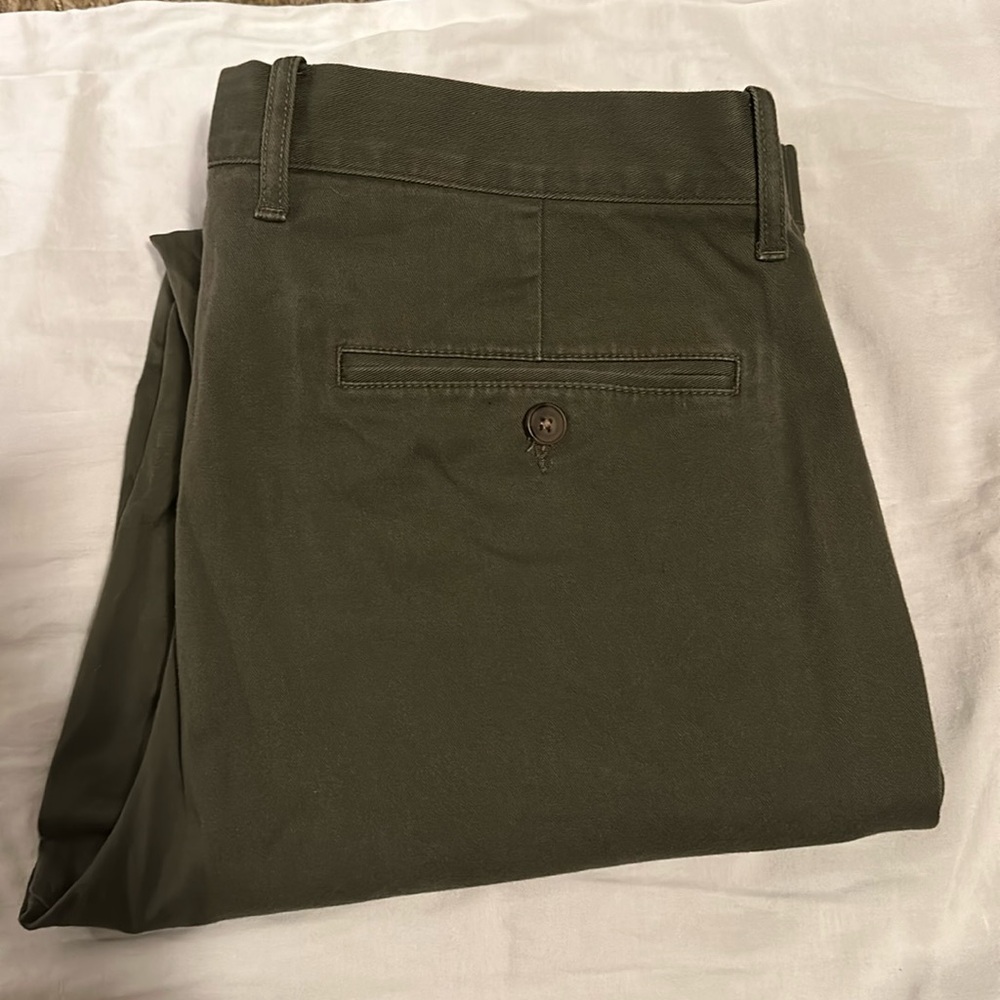 Men’s J. Crew Mercantile Forest Green Straight Leg Pant